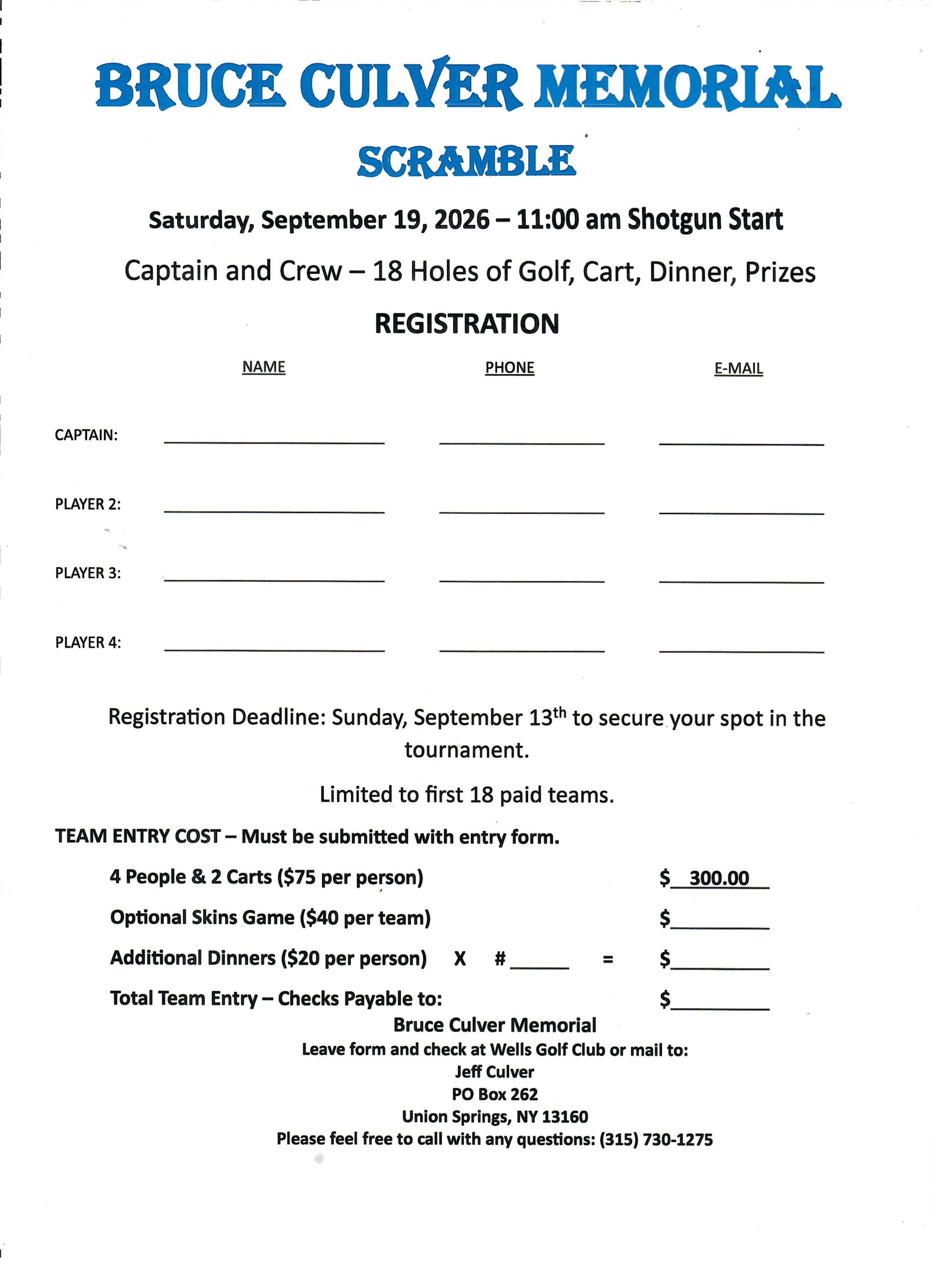SCC AF Tournament
